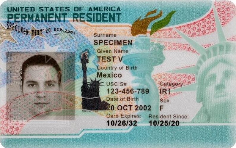 United States Permanent Resident Card