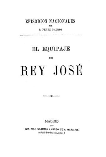 El equipaje del rey José