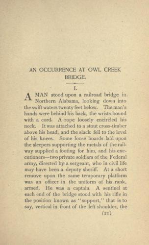 An Occurrence at Owl Creek Bridge