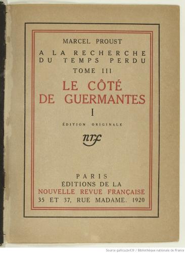 Le Côté de Guermantes