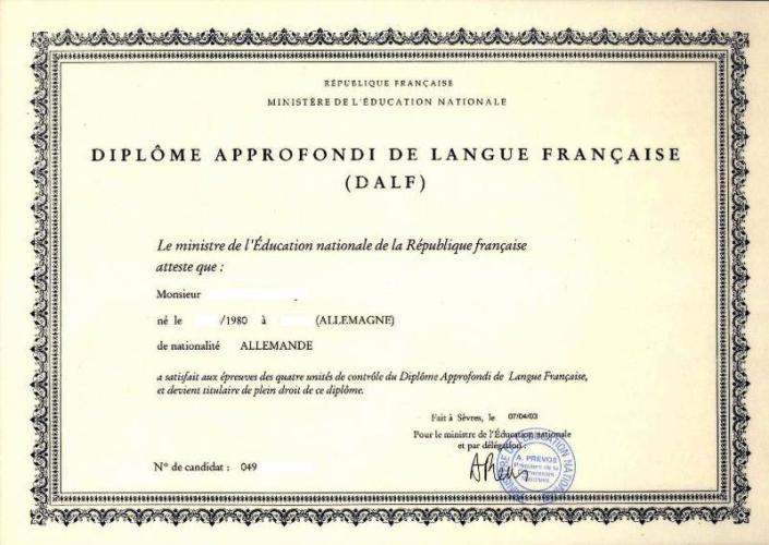 Diplôme d'études en langue française