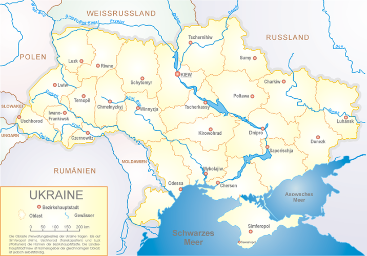 Liste der Oblaste der Ukraine