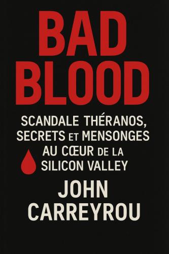 Book Una sola goccia di sangue. Segreti e bugie di una startup nella Silicon Valley, sommario (Bad Blood : Scandale Théranos, secrets et mensonges au cœur de la Silicon Valley) su francese