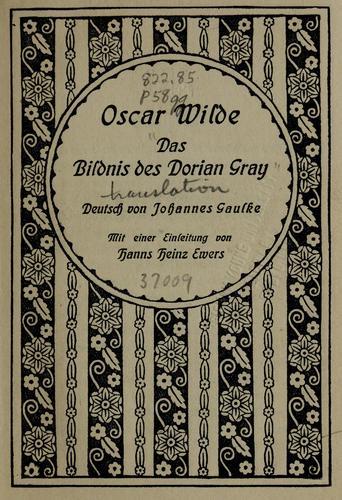 Livro O Retrato de Dorian Gray (Das Bildnis des Dorian Gray) em Alemão