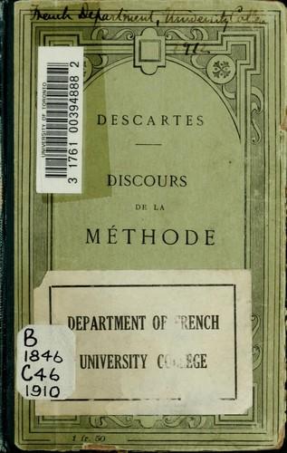 Libro Discurso del método (Discours de la méthode) en Francés