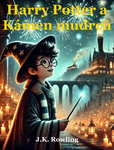 Book Harry Potter and the Sorcerer's Stone, summary (Harry Potter a Kámen mudrců) in Czech