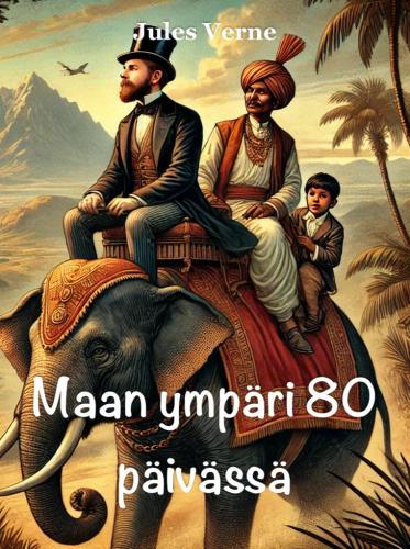 Livro Volta ao Mundo em Oitenta Dias (Maan ympäri 80 päivässä) em finlandês