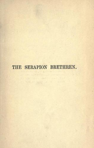 Buch Die Serapionsbrüder, Band II (The Serapion Brethren, Vol. II) auf Englisch