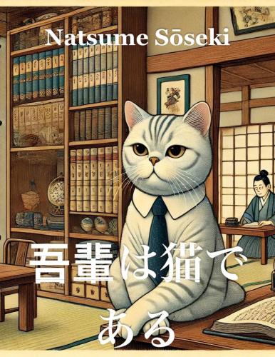 Buch Ich der Kater, Zusammenfassung (吾輩は猫である) auf Japanisch