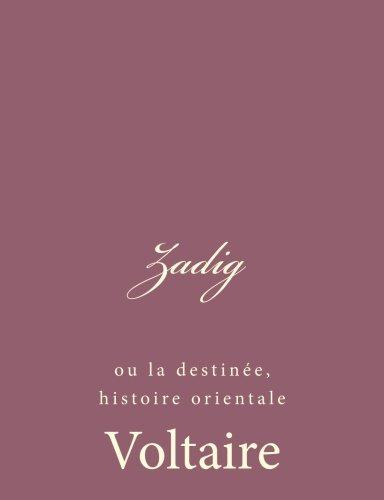 Kitap Zadig veya Kader, Doğu Tarihi (Zadig, ó El Destino, Historia Oriental)   i̇spanyolca