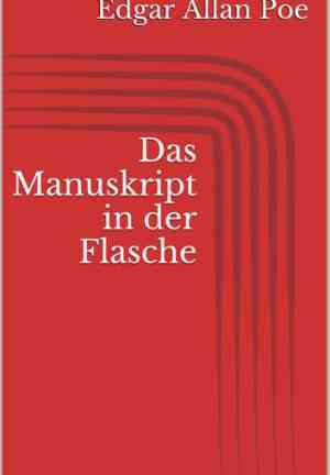 Book MS. Found in a Bottle (Das Manuskript in der Flasche) in German