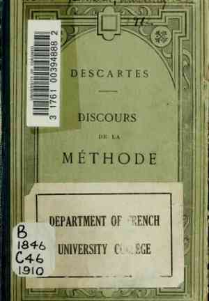 Book Discourse on Method (Discours de la méthode) in French