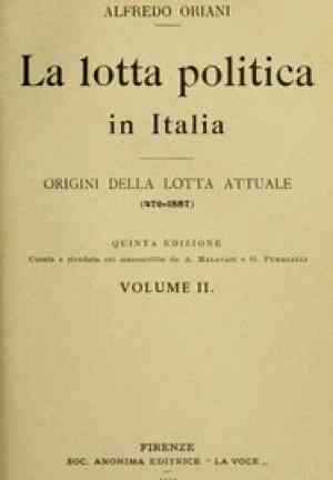 Buch Der politische Kampf in Italien, Band 2 (La lotta politica in Italia, Volume 2 (of 3)) auf Italienisch