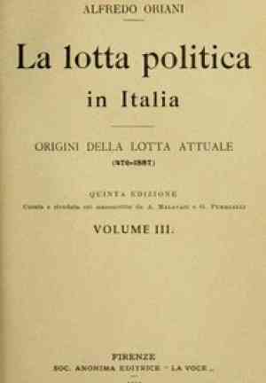 Book The political struggle in Italy, Volume 3 (of 3) (La lotta politica in Italia, Volume 3 (of 3)) in Italian