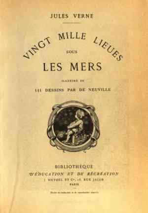 Livro Vinte Mil Léguas Submarinas (Vingt mille lieues sous les mers) em Francês