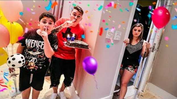 Видео minha irmã se emocinou com a festa de aniversario surpresa que fizemos pra ela... на русском