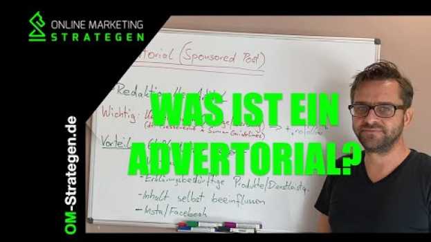 Video Was ist ein Advertorial (Sponsored Post) und was muss man dabei beachten? en français