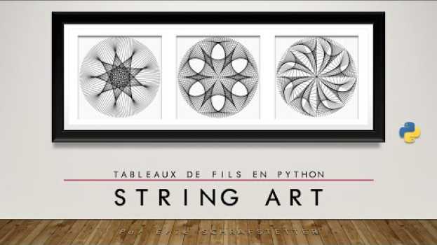 Video Python algorithme : String Art (L'art des tableaux de fils) em português