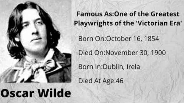 Видео Famous Quotes By Oscar Wilde, The Author Of The Picture Of Dorian Gray на русском