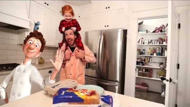 Video Cooking with Adley who controls Dad - Disney Ratatouille em português