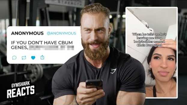 Video Chris Bumstead Reacts to Thirst Tweets and TikToks | Gymshark em português