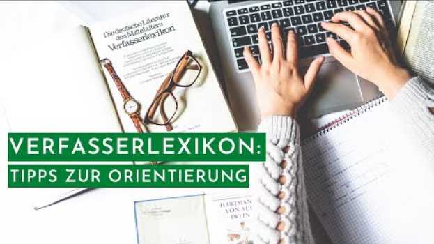 Video Was ist das Verfasserlexikon?   türkçe