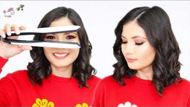 Video Cómo Hacer Rizos Con La Plancha 👩🏻‍ Cabello Corto 🦄Bessy Dressy en français