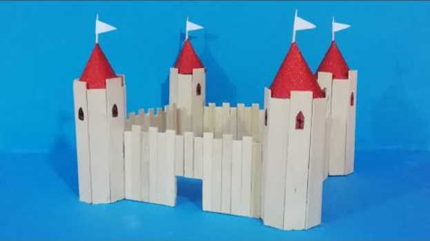 Video Como hacer un CASTILLO con PALITOS de helado em português