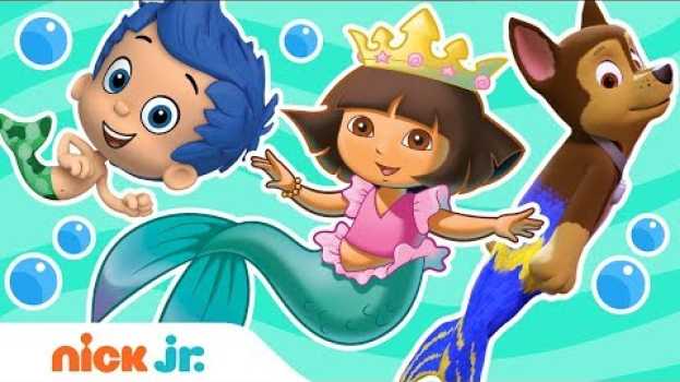 Video Mermaid Fun w/ PAW Patrol, Dora, Bubble Guppies & More | Nick Jr. em português