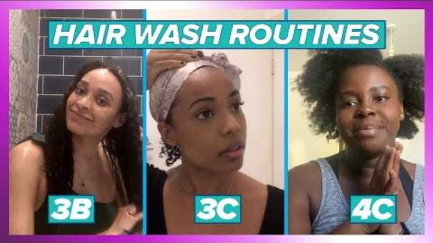 Video Black Women Show Their Different Hair Wash Routines em português