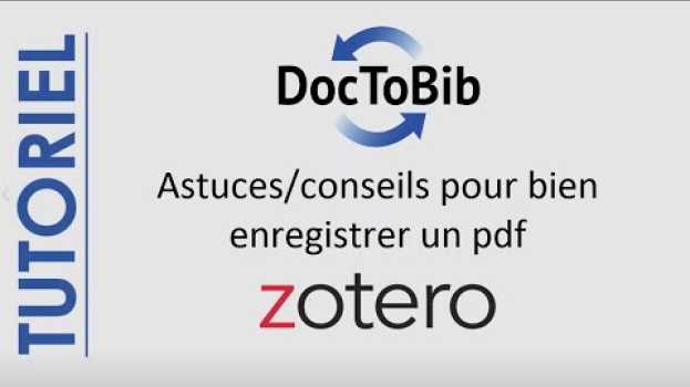 Video 10 - Enregistrer un PDF avec Zotero po polsku