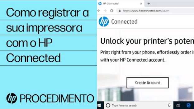 Video Como registrar a sua impressora com o HP Connected auf Deutsch