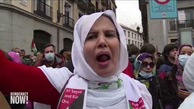 Video Estallan protestas en Madrid después de que España deja de apoyar la autodeterminación saharaui su italiano