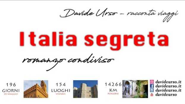 Video L'Italia Segreta e il primo Romanzo CONDIVISO   türkçe