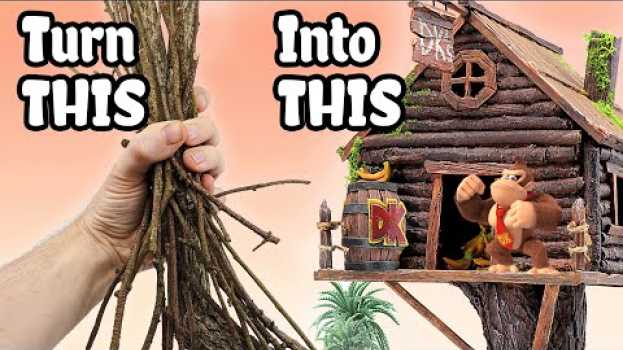 Video DONKEY KONG'S TREEHOUSE made from STICKS! em português