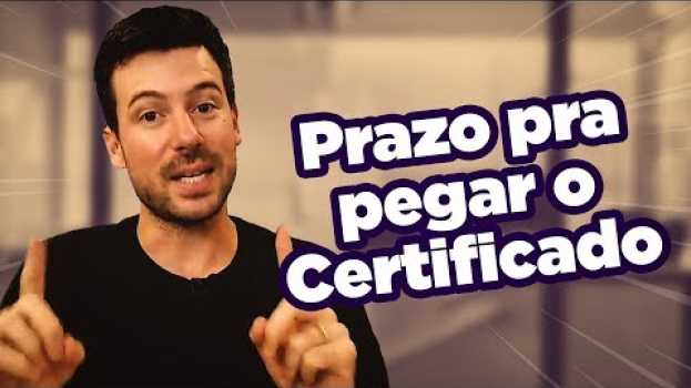 Video Encceja: Quando pego o certificado? in English