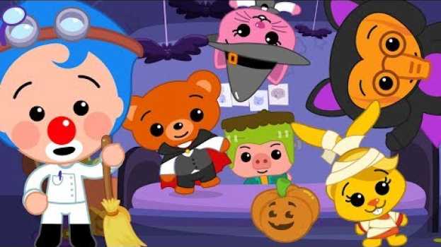 Video Cinco Monstros Pulando Na Cama ♫ Dia das Bruxas Música Infantil ♫ Um Herói do Coração   türkçe