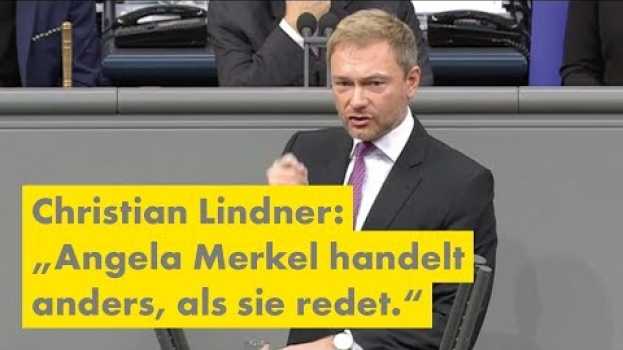 Video Christian Lindner: "Angela Merkel redet anders, als sie handelt!" po polsku