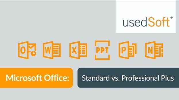 Video Microsoft Office-Vergleich: Standard oder Professional Plus?   türkçe