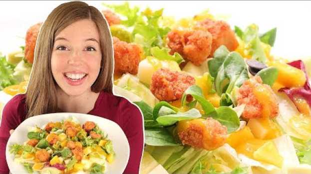 Video Ensalada de Pollo con Salsa de Mango | Muy Fácil y Rápida! en français