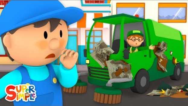 Video Steve's Street Sweeper Needs a Good Wash | Carl's Car Wash | Cartoons For Kids en español