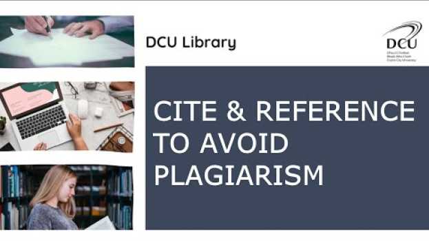 Video Cite & reference to avoid plagiarism auf Deutsch