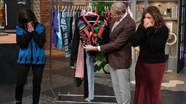 Video Carson Kressley Helps Woman Sift Through Clothes She's Had For Over 30 Years em português