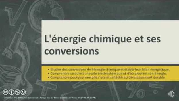 Video L'énergie chimique et ses conversions (3ème) en español