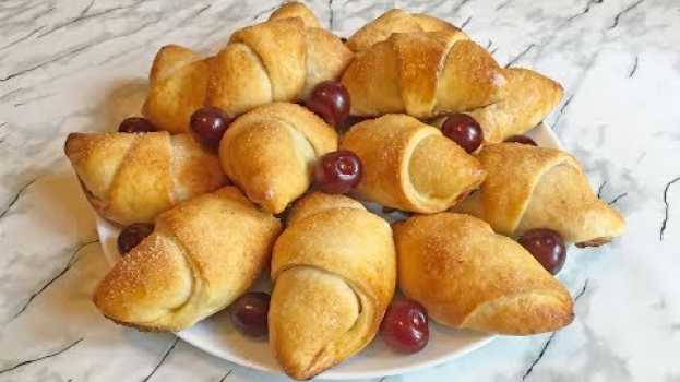 Video Те Самые РОГАЛИКИ С ВИШНЕЙ Которые Хочется Есть Все Время / Bagels With Cherries in English