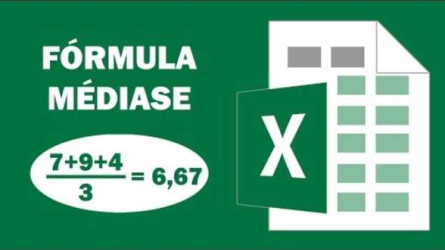 Video MÉDIASE - Como fazer a fórmula MÉDIASE no Excel? in English