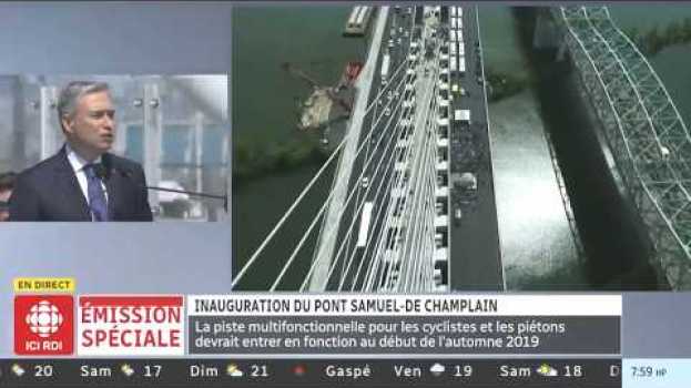 Video F.-P. Champagne annonce l'ouverture à l'année de la piste multi. du pont S.-De Champlain po polsku