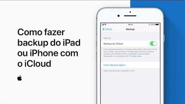Video Como fazer backup do iPad ou iPhone com o iCloud – Suporte da Apple   türkçe