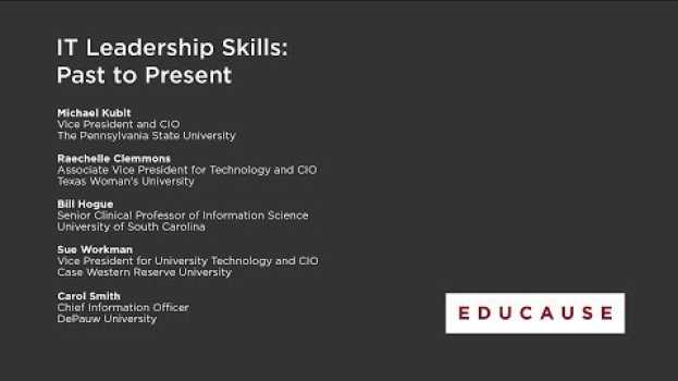 Video IT Leadership Skills: Past to Present po polsku
