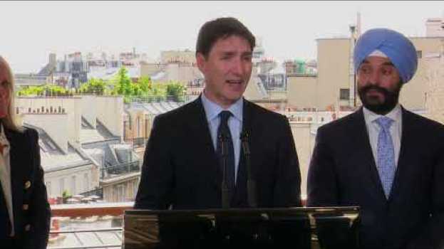Video Le premier ministre Trudeau conclut une visite productive en France auf Deutsch